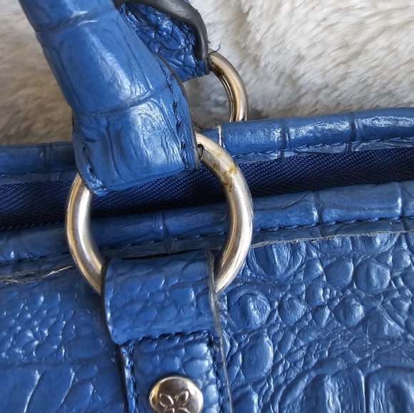 Relic Blue Vegan Croc Handbag - Picture 2 of 10